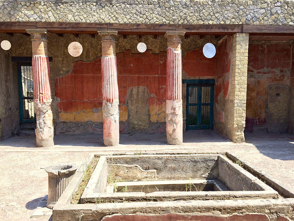 Casa del Rilievo di Telefo sur le site antique d'Herculanum - Photo de Sebastien Amielt - Licence ccby 2.0