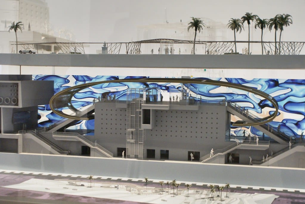 Maquette d’une des nouvelles stations de métro de Naples.