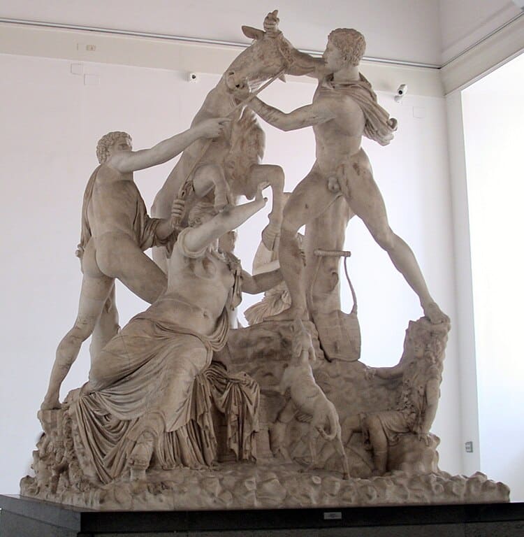 Taureau Farnèse au musée d’archéologie de Naples. Photo de Massimo Finizio.