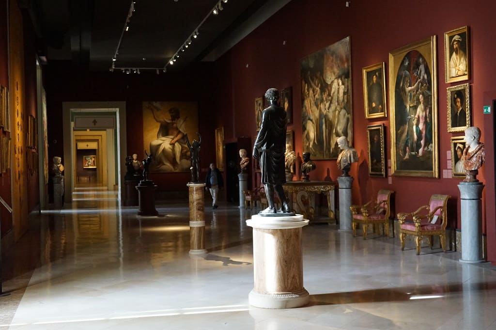 Dans le Musée de Capodimonte à Naples.