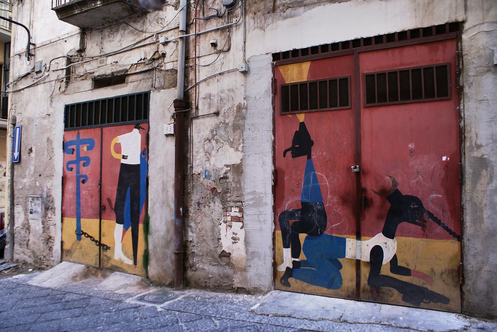 Street art de Cyop&Kaf dans le quartier espagnol à Naples.