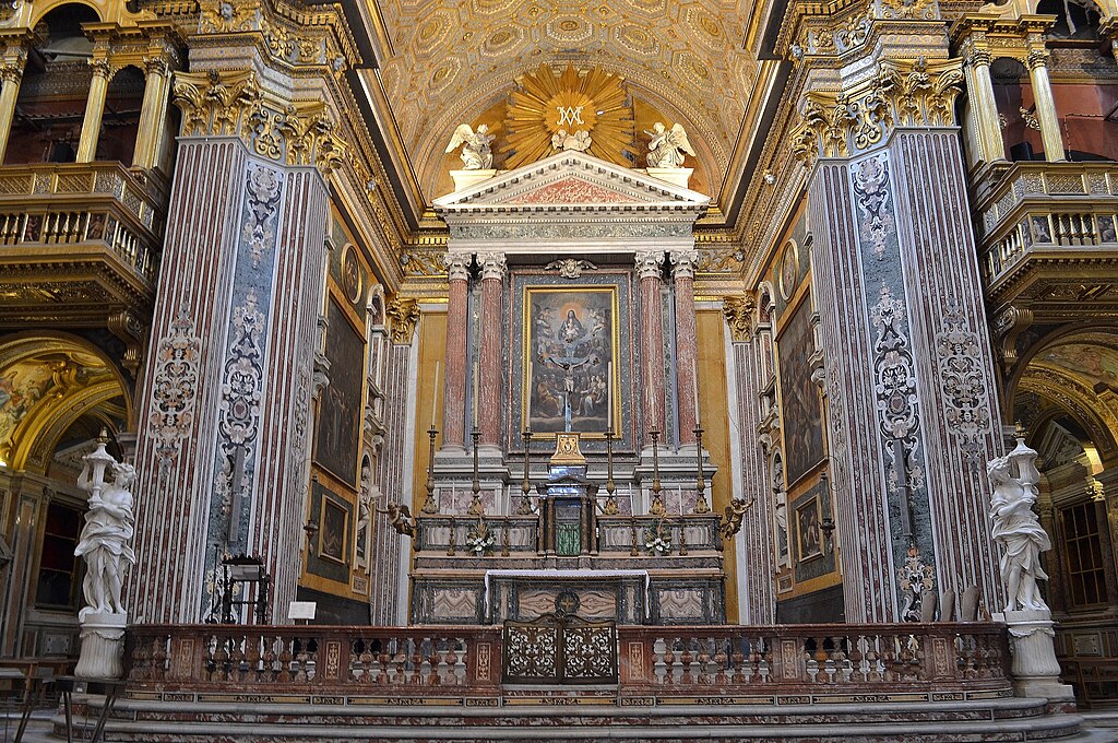 Autel de la Chiesa dei Girolamini di Napoli – Photo de Giuseppe Guida