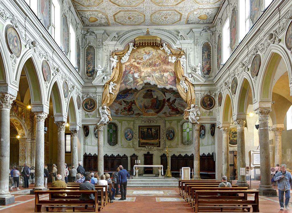 Dans la Cathédrale de Naples, la chapelle di Santa Restituta accolé au Duomo. Photo de Berthold Werner.