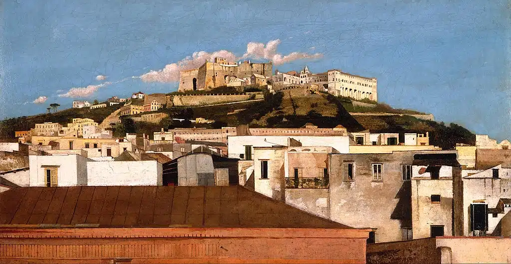 Castel Sant'Elmo au 18e siècle à Naples par Thomas Jones.