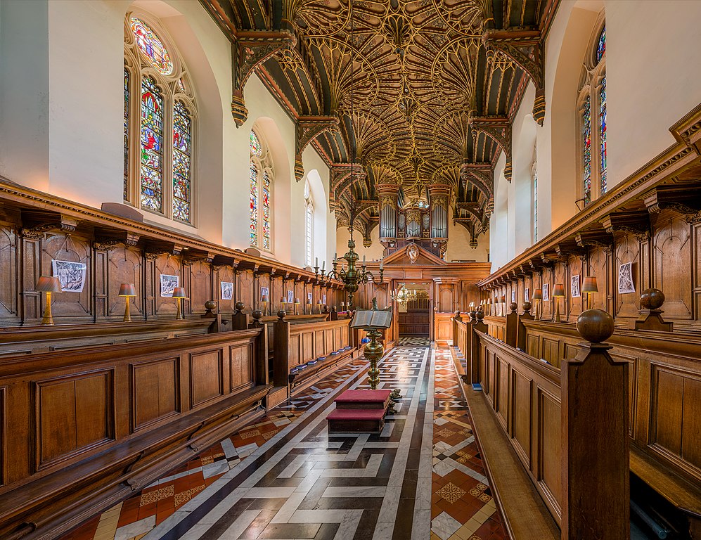 A l’intérieur de la chapelle du Brasenose College de l’université d’Oxford en Angleterre. Photo by DAVID ILIFF. License: CC-BY-SA 3.0