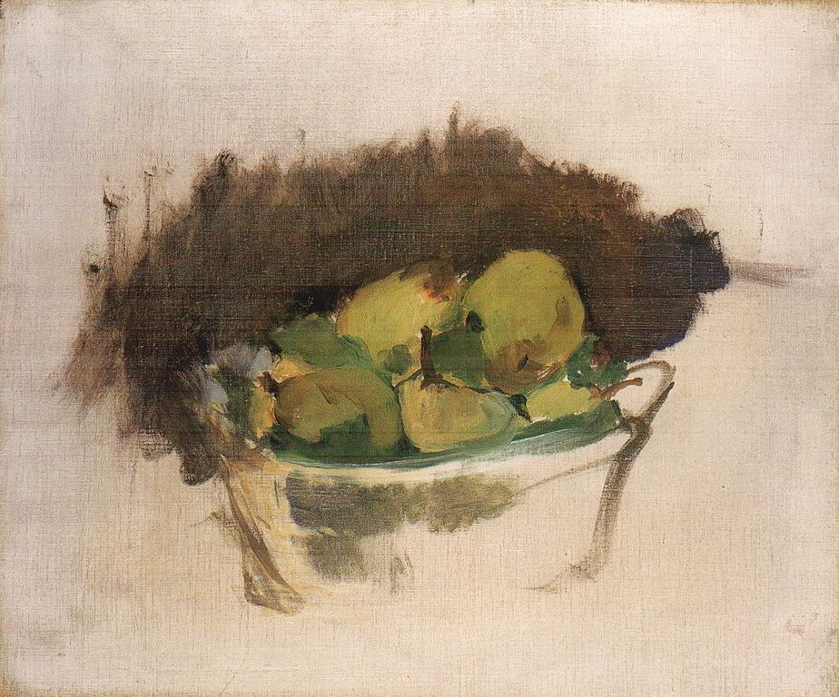 "Corbeilles de poires" (1880) d'Edouard Manet au Ashmolean Museum d'Oxford.