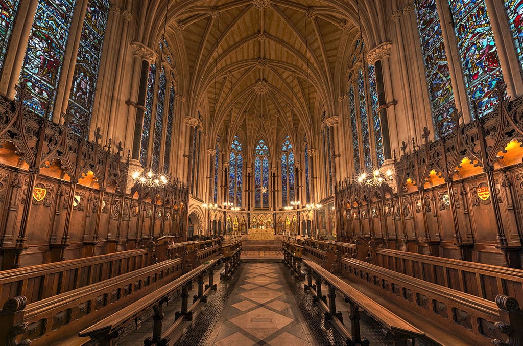 Chapelle de l’Exeter College d’Oxford. Photo by DAVID ILIFF. License: CC-BY-SA 3.0