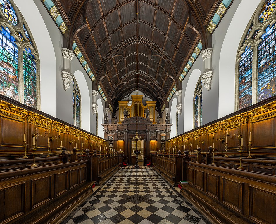 Chapelle de l’University college d’Oxford– Photo by DAVID ILIFF. License: CC-BY-SA 3.0