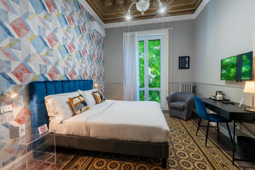 Chambre de l'hotel / Bed & Breakfast Casa Mo à Palerme.