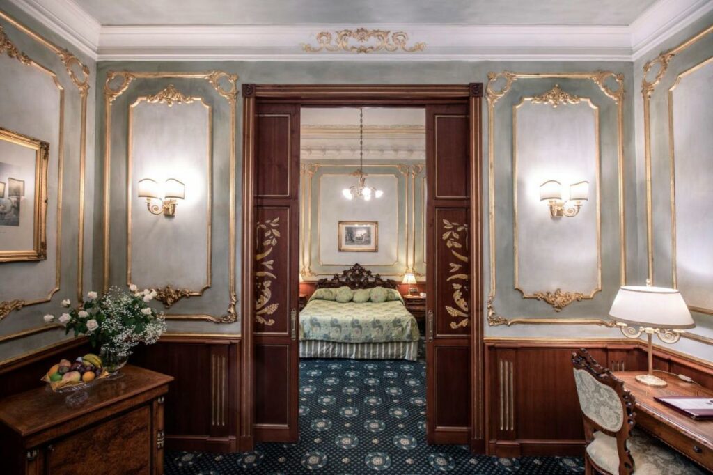Dans le Grand Hotel Wagner, hotel de charme à Palerme.