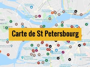 Carte de Saint Petersbourg (Russie) : Plan détaillé gratuit et en français à télécharger