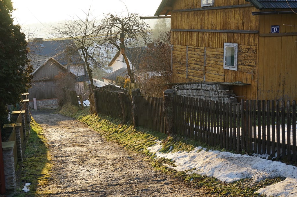 Dans le village de Grywald près des Pieniny.