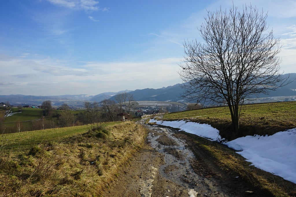 Vue sur les Pieniny dans le sud de la Pologne.