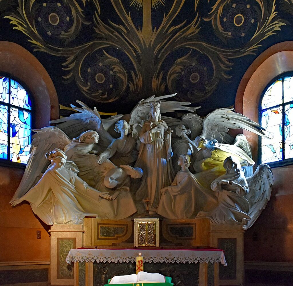 Dans l'église du Sacré Coeur à Cracovie - photo de Zygmunt Put -Licence CCBYSA 4.0, 3.0, 2.5, 2.0, 1.0