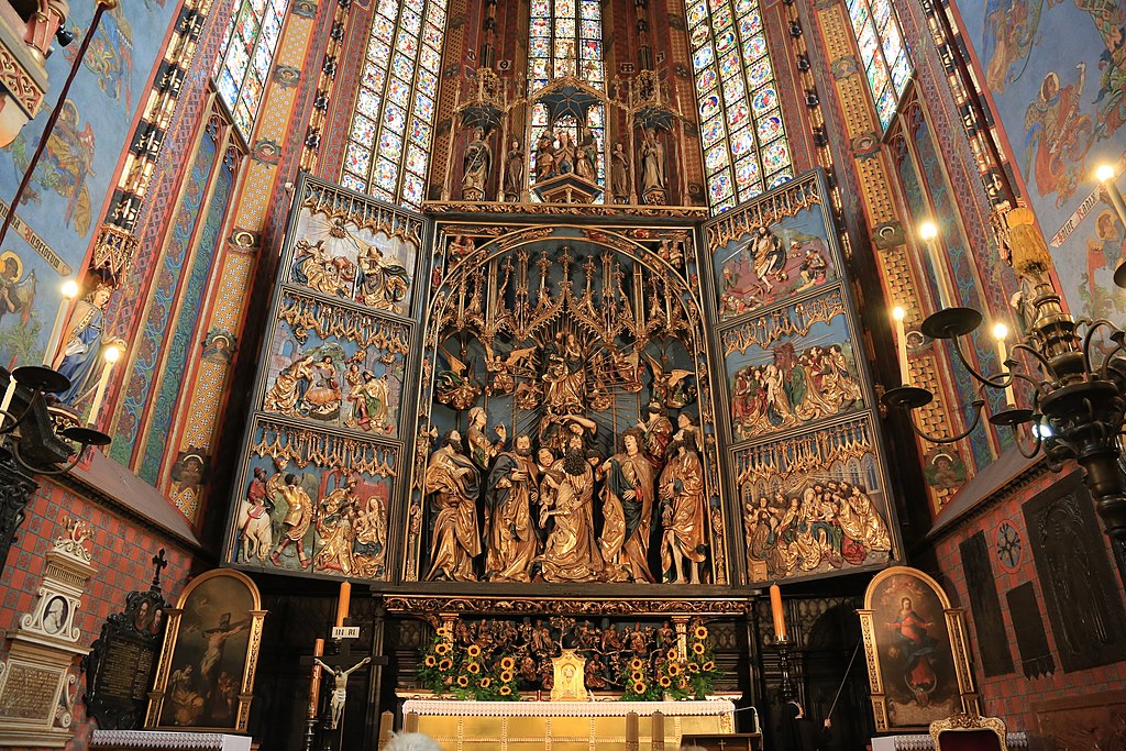 Maitre autel de la basilique Sainte Marie de Cracovie - Photo de Hans A. Rosbach - Licence ccbysa 3.0