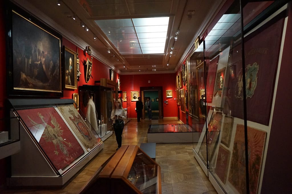Salle au Musée Czartoryski à Cracovie.