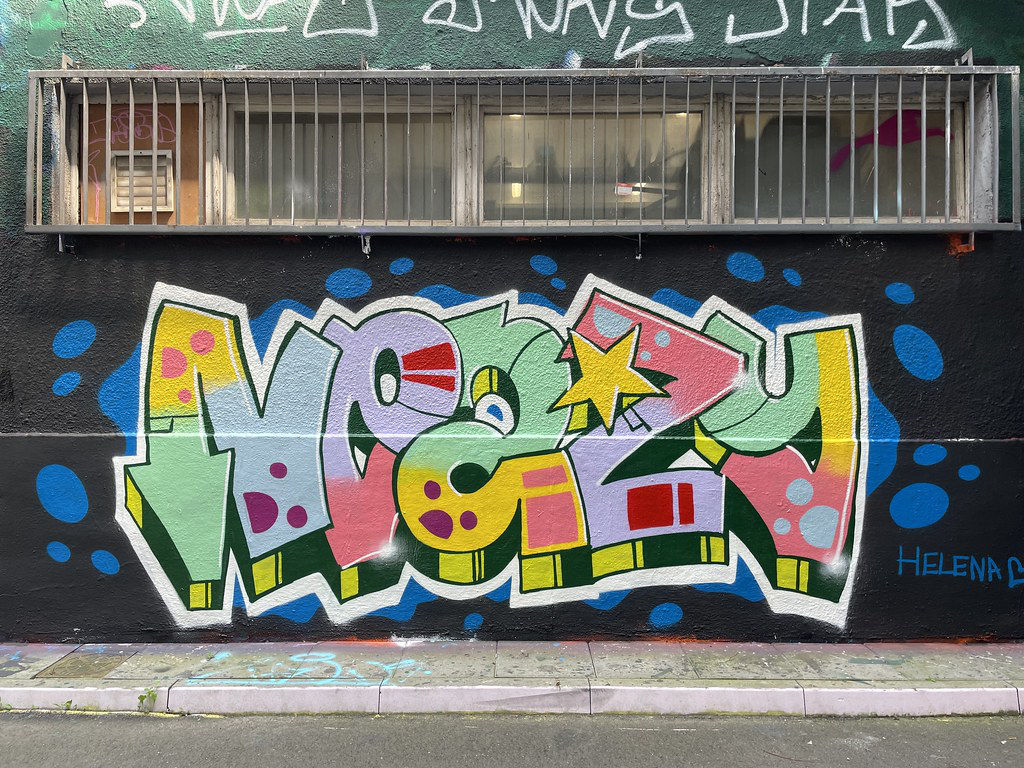 Street art dans le quartier de Nowa Huta.