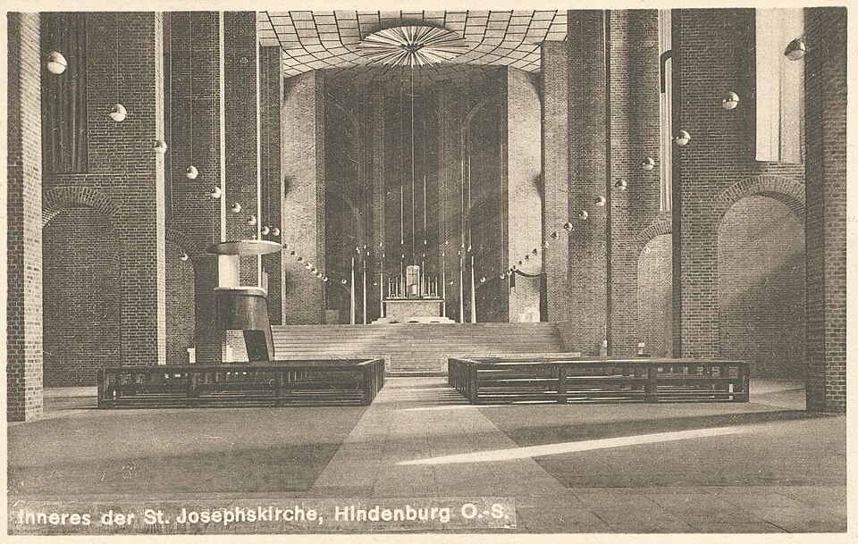 Intérieur de l'église Saint Joseph à Zabrze.