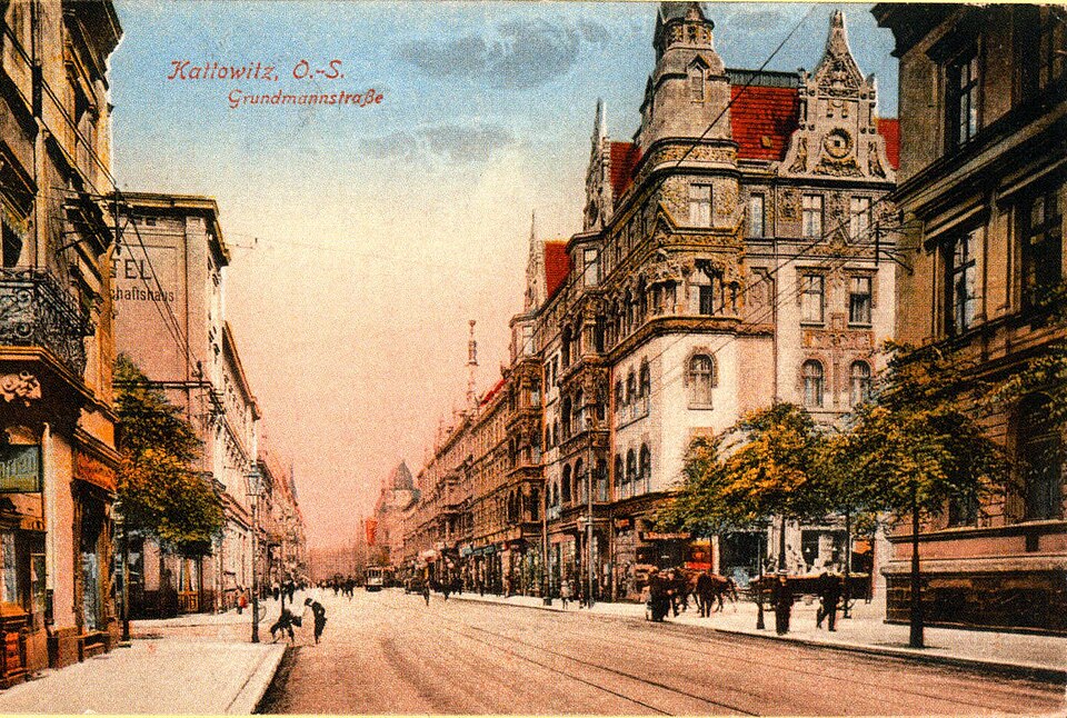 Centre ville de Katowice en 1921- Image d'Ossolka - Licence ccbysa 4.0