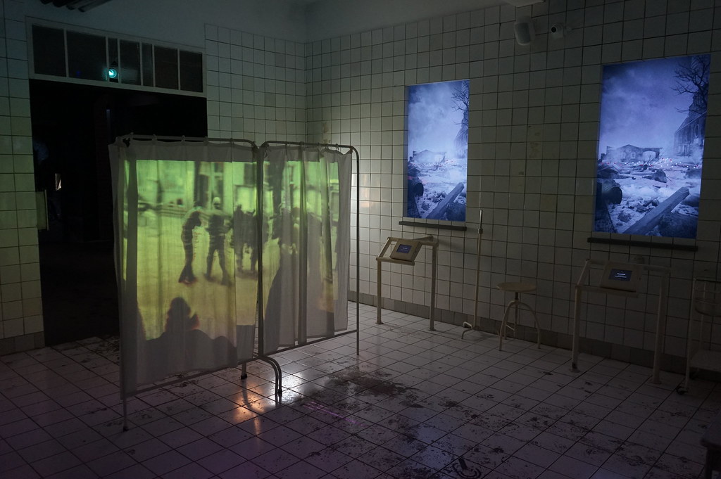 Infirmerie dans le musée / centre d'interprétation de la Mine Wujek à Katowice.