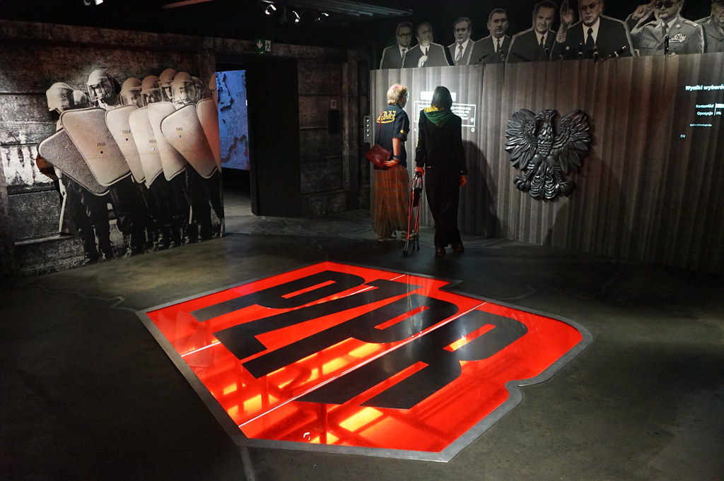 Dans le musée / centre d'interprétation de l'histoire tragique de la Mine Wujek à Katowice.