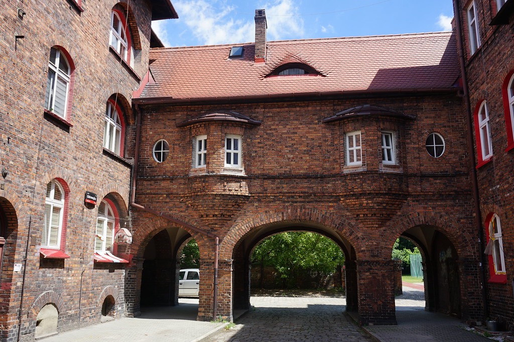 Entrée du quartier minier de Nikiszowiec à Katowice.