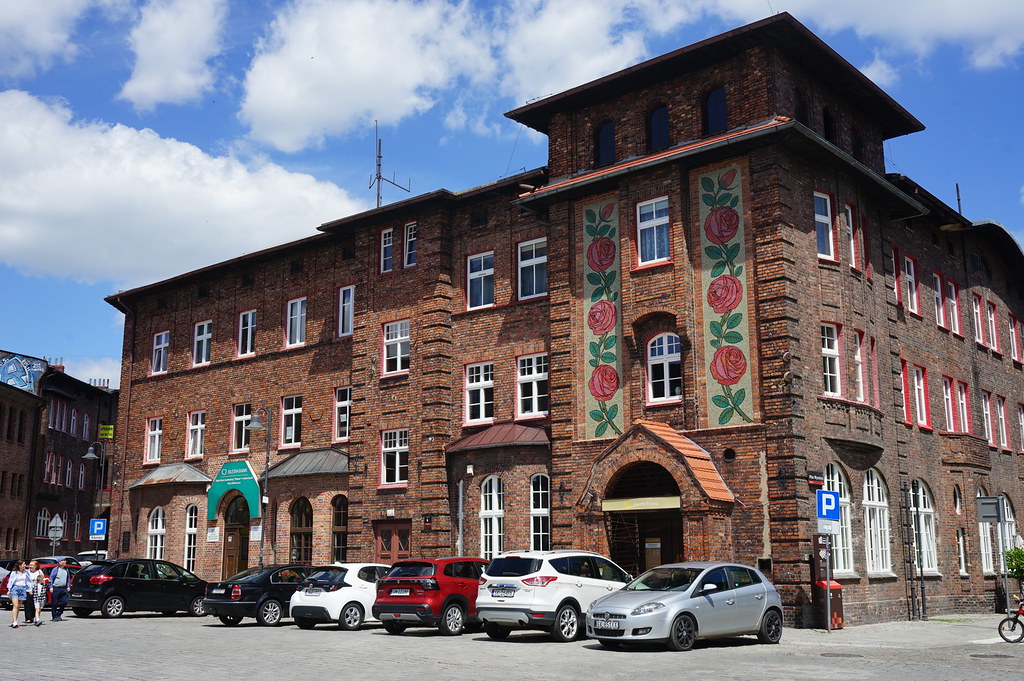 Quartier minier idéal de Nikiszowiec à Katowice : Carte postale ouvrière
