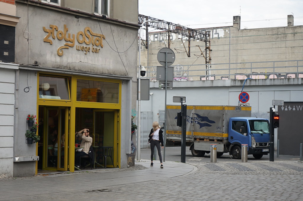 Restaurant végétarien Zloty Osiol à Katowice.