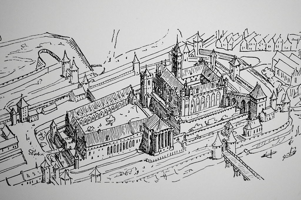 Illustration du projet de reconstruction du Chateau de Malbork par Steinbrecht.