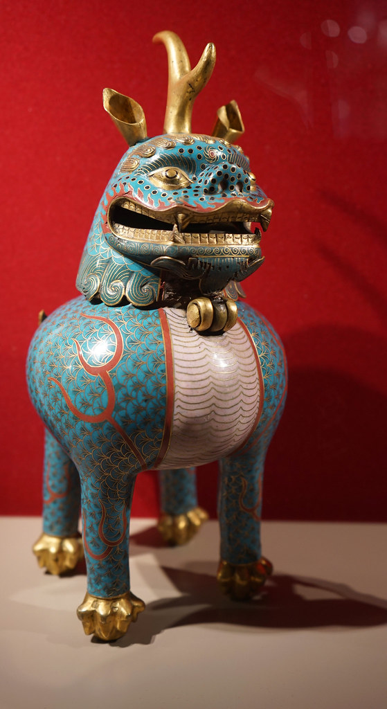 Licorne espiègle au Musée d'art asiatique de la Kamienica pod Gwiazdą à Torun.