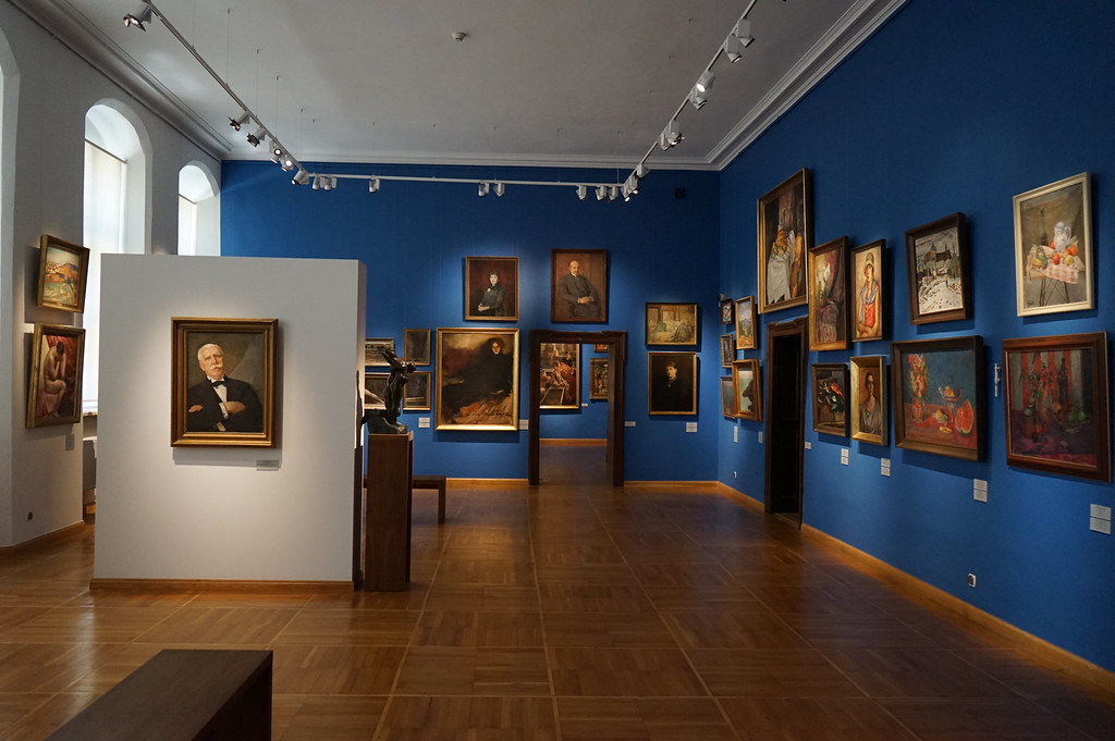 Collection d'art polonais (ici 19/20e siècle) au Musée de l'Hotel de Ville de Torun.