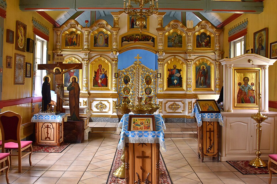 A l'intérieur de l'église orthodoxe de l'archange Saint Michel à Ciechocinek - Photo de Justyna Malecka - Licence ccbysa 4.0