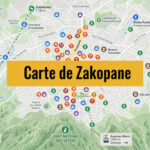Carte de Zakopane (Pologne) : Tous les lieux du guide