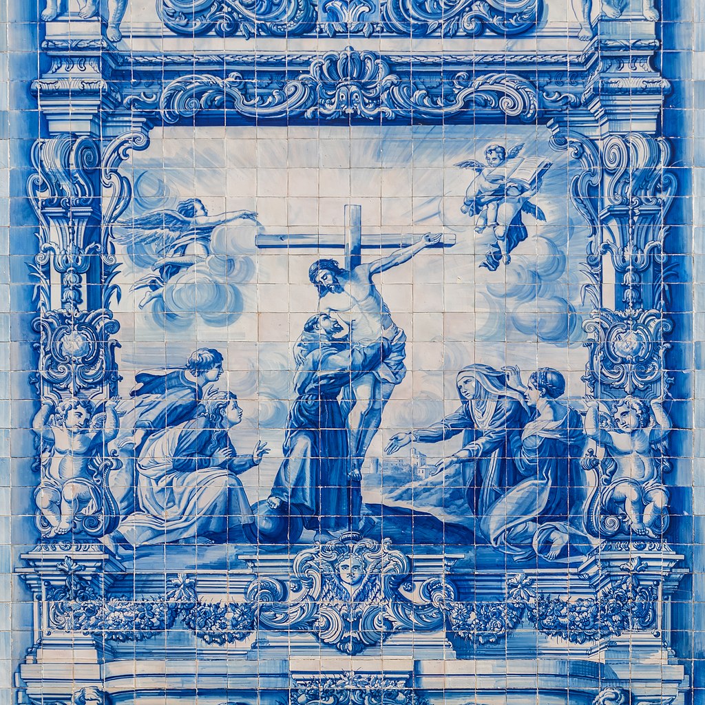 Azulejo sur la Capela das Almas à Porto - Photo de Krzysztof Golik - Licence ccbysa 4.0