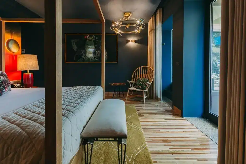 Chambre de l'hotel de charme Torel Avantgarde à Porto.