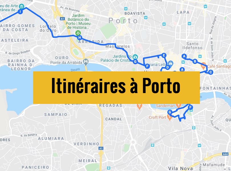 Itinéraires détaillés pour visiter Porto (Portugal) en 2, 3 jours ou plus.