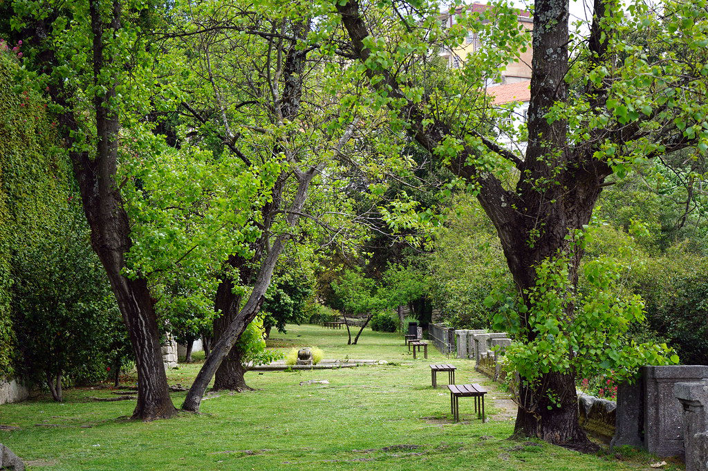 Dans le parc de Virtudes à Porto.