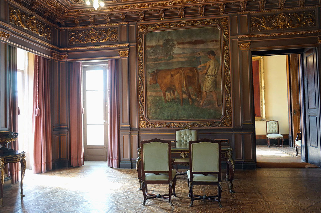 Salle du président dans l'ancienne Bourse de Porto.