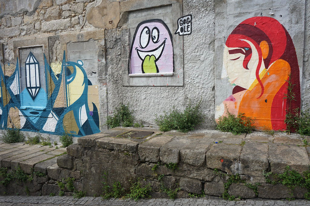 Street art dans le quartier de Bolhao.