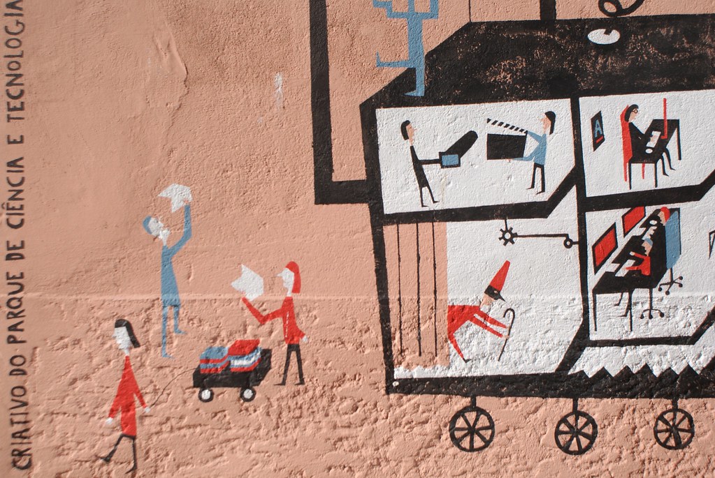 > Street art dans le quartier de Cedofeita à Porto.