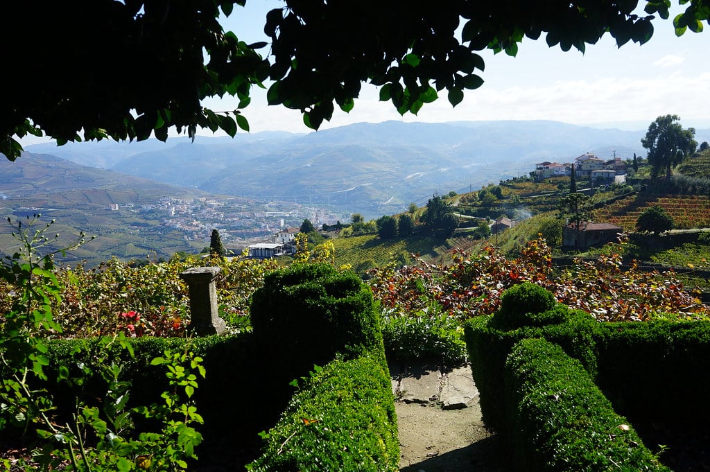 Jardin de la Quinta Santa Julia au dessus de Peso da Régua.