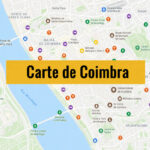 Carte de Coimbra (Portugal) : Tous les lieux du guide