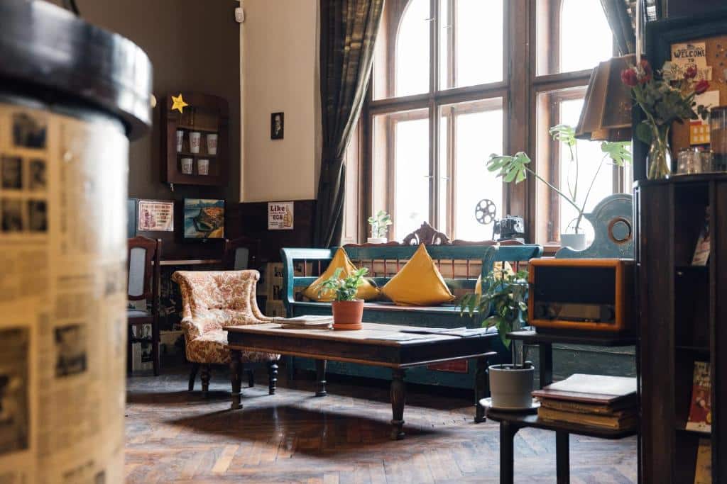 Dans l'auberge de jeunesse Sir Toby Hostel à Prague.