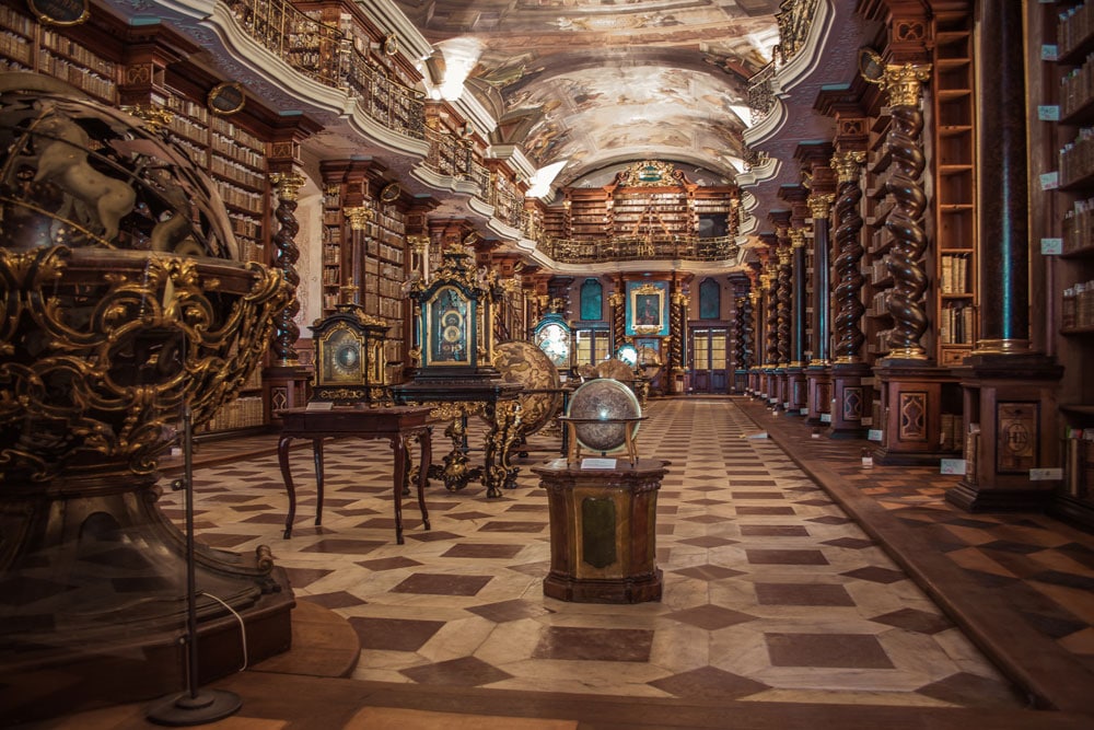 Bibliotheque du Clementinum dans le centre historique de Prague - Photo de Jonathan Francisca