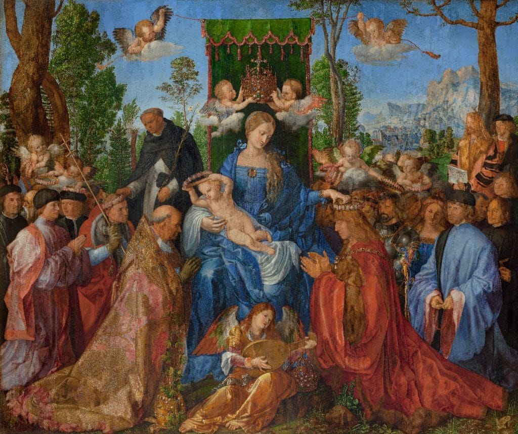 Toile d'Albrecht Dürer dans le Palais Schwarzenberg à Prague.