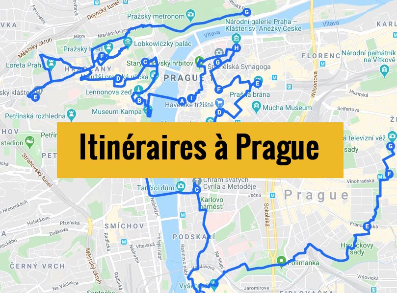 Itinéraires à Prague en Tchéquie pour un week-end de 2, 3 jours ou plus.