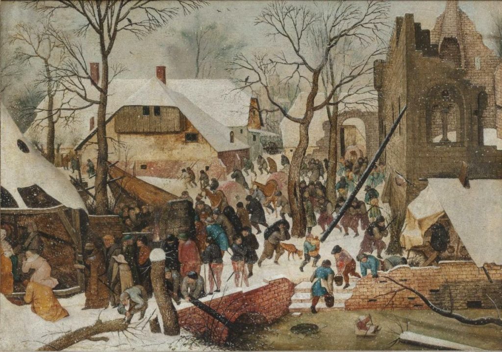 Tableau de Brueghel dans le musée des Anciens Maîtres du palais Sternberg à Prague (quartier Hradcany).