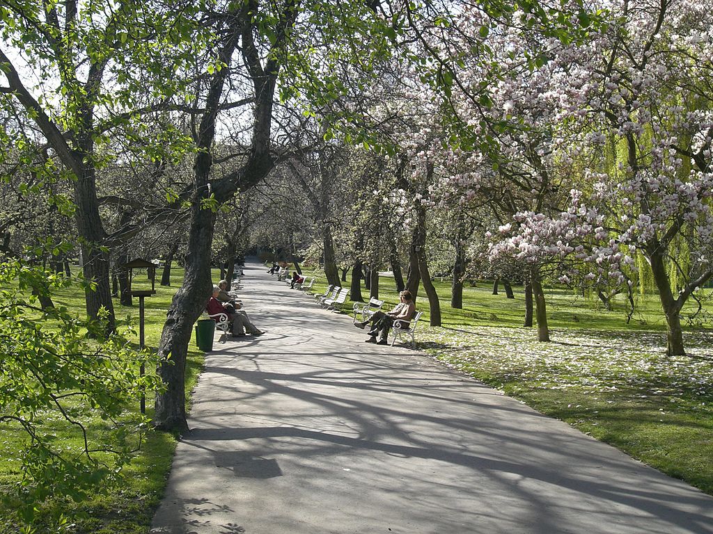 Jardin Vojanovy Sady dans le quartier de Mala Strana à Prague - Photo de Chmee2
