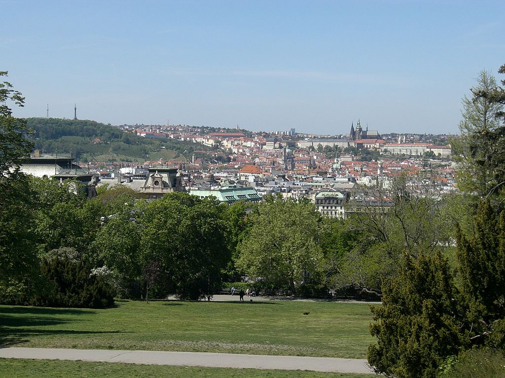 Parc de Riegrovy Sady dans le quartier de Vinohrady à Prague - Photo de Chmee2