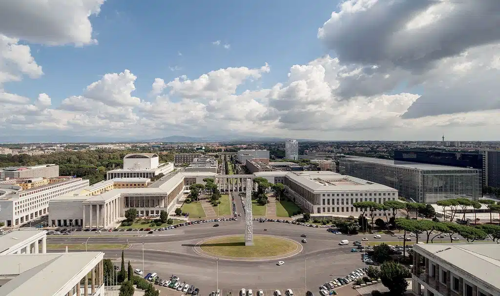 Musée de la civilisation dans le quartier EUR à Rome - photo d'Andrea Ricci